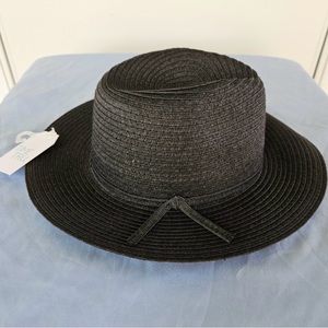 NWT Time and Tru black beach hat